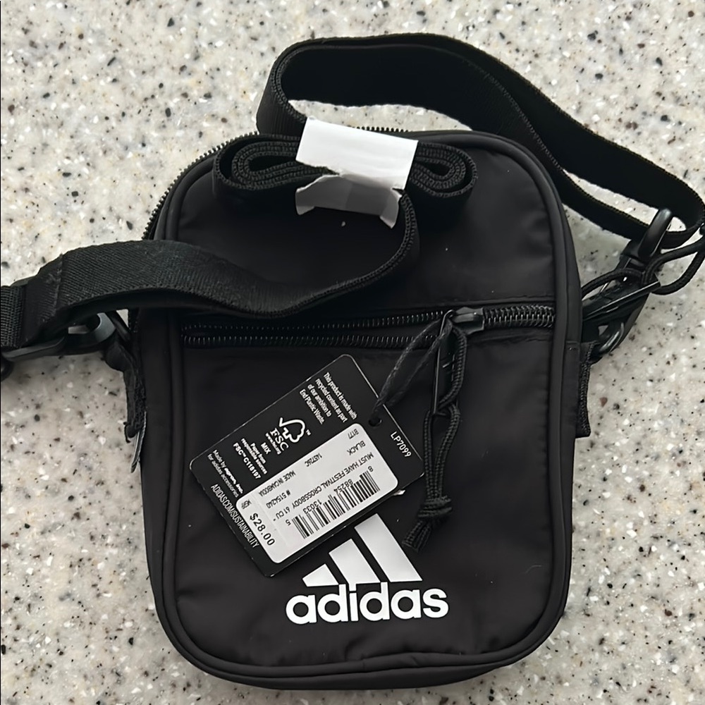 Adidas Black Crossbody Bag for Men